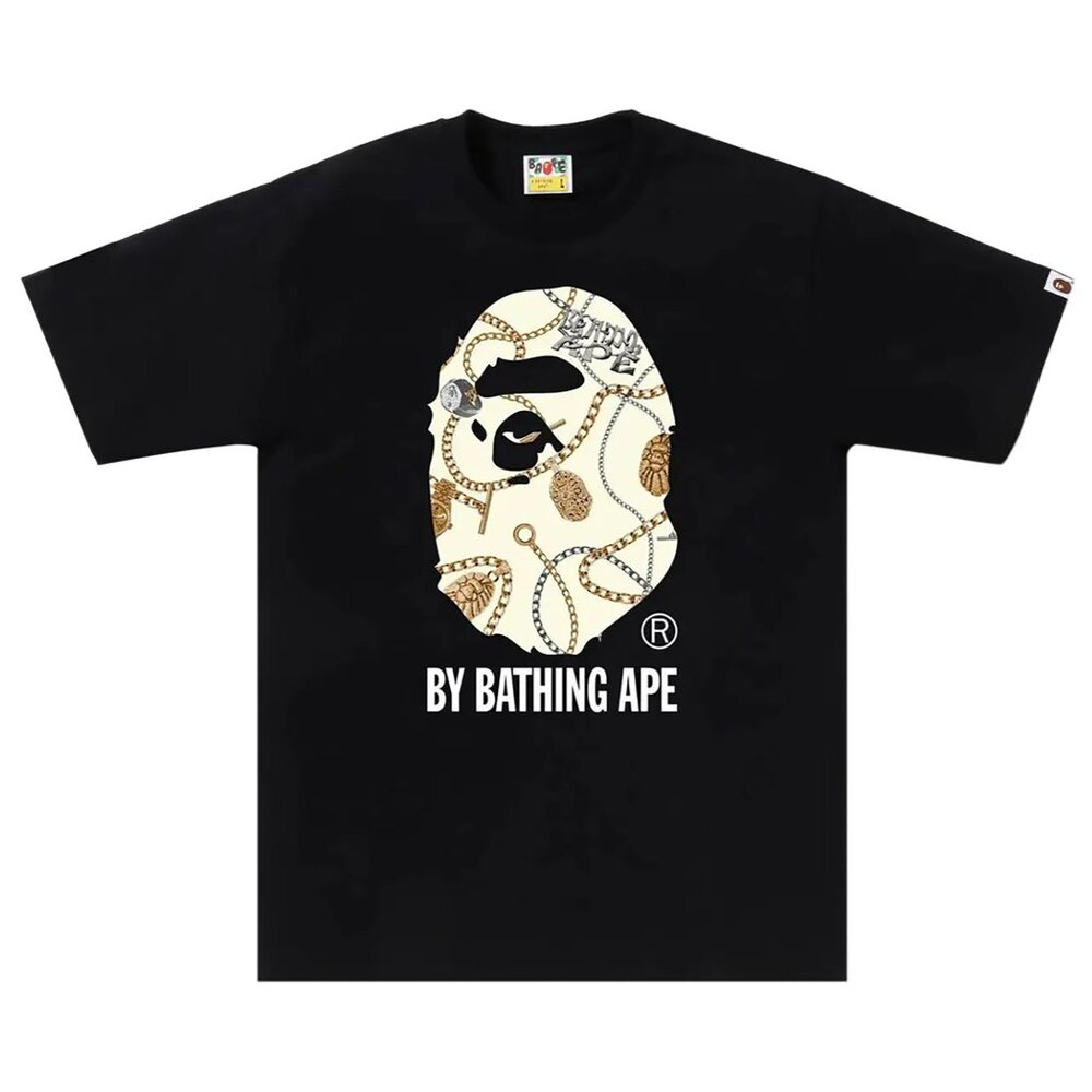 BAPE Jewels Ape Head T-Shirt Black | A Bathing Ape